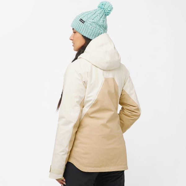 Veste de ski SALOMON BRILLIANT JACKET W SAFARI/VANILLA ICE