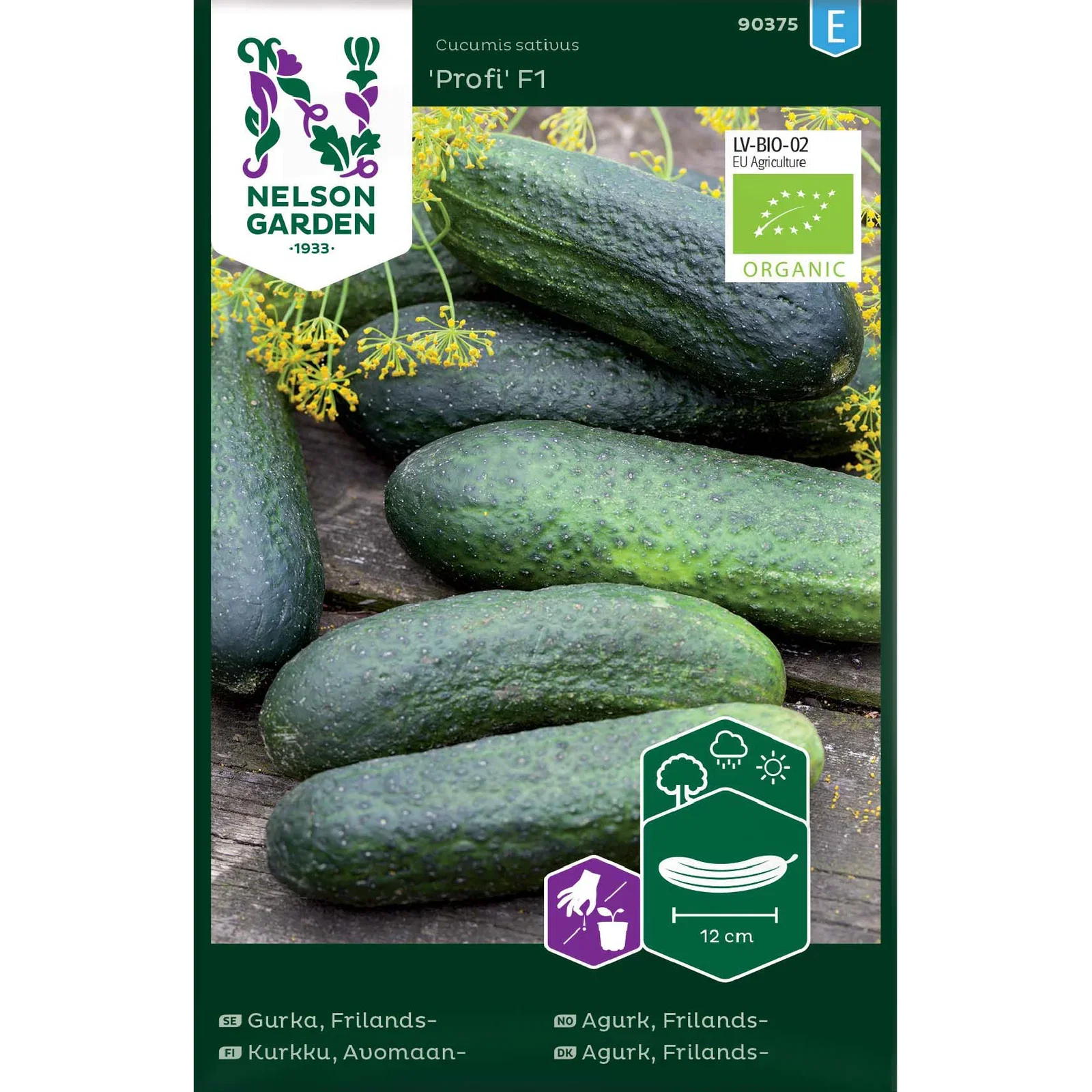 Cucumis sativus 'Profi' Frilandsagurk 'Profi' F1