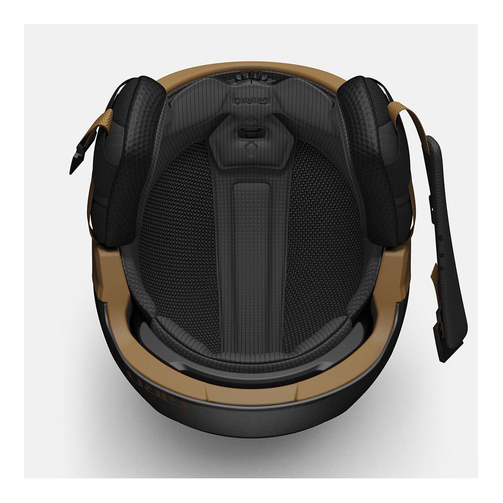 Giro TOR SPHERICAL - Casque ski metallic coal / tan