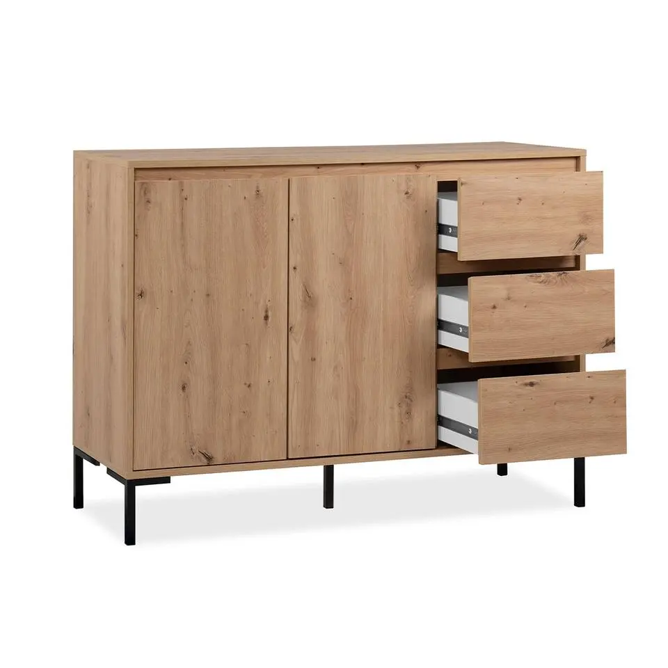 CALICOSY - Dressoir PLOCK - Licht hout - 87x120x40 cm