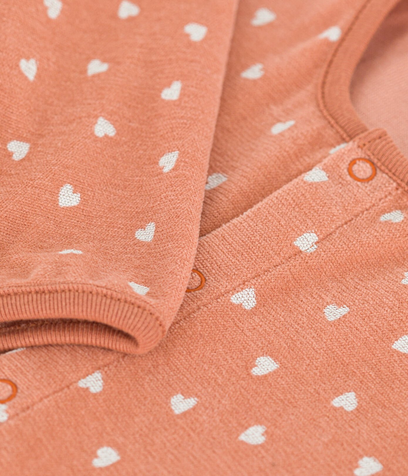Pyjama bébé imprimé en velours