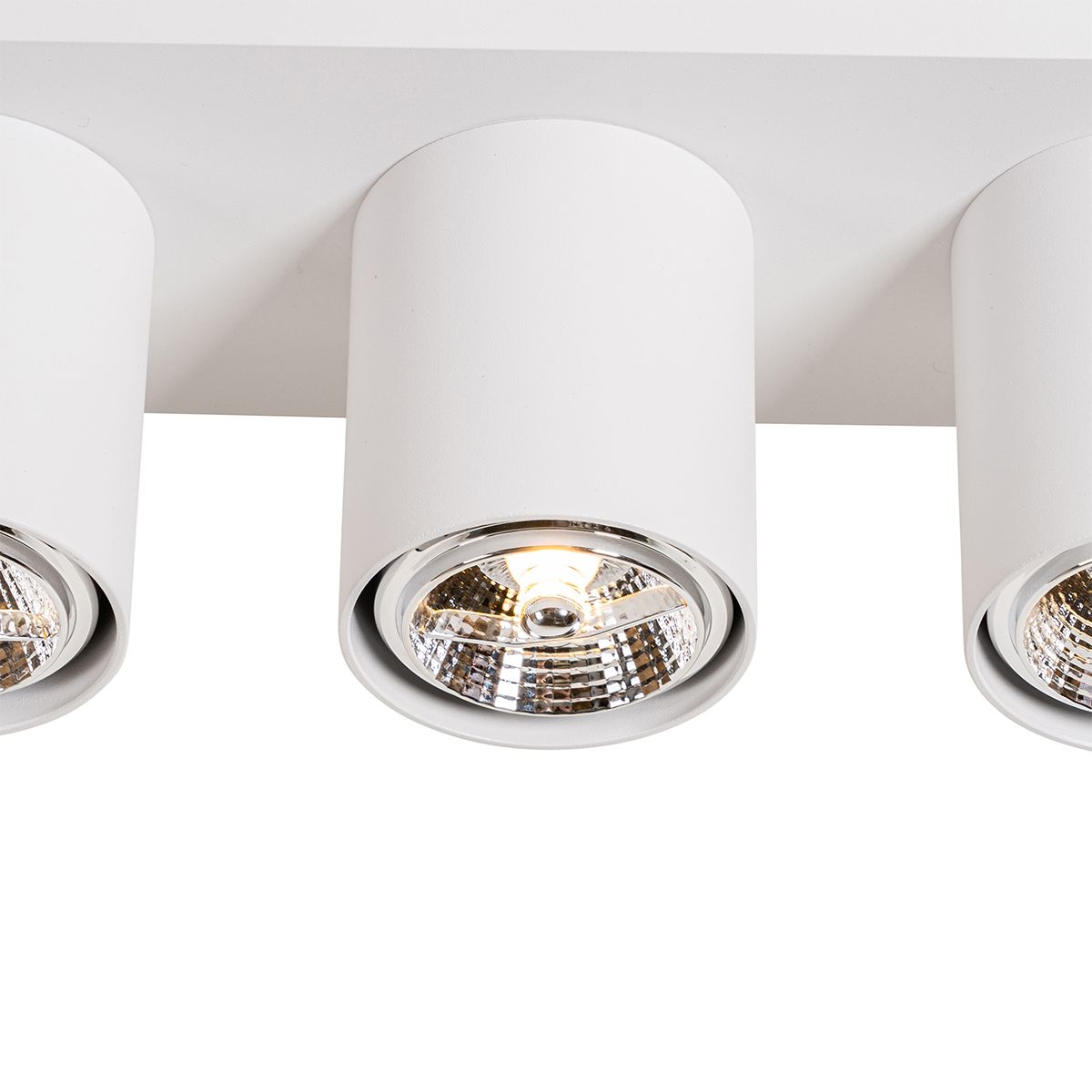 Moderne plafondspot wit 3-lichts - Tubo