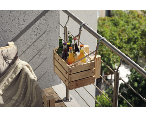 Buildify houten fruitkist, klein, onbehandeld, 34x23x21 cm