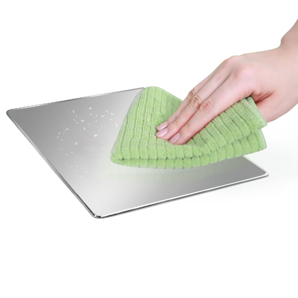 (24x18cm) Rutschfestes Aluminium Mauspad Mouse Pad Ultra Thin für optische Maus - Silber
