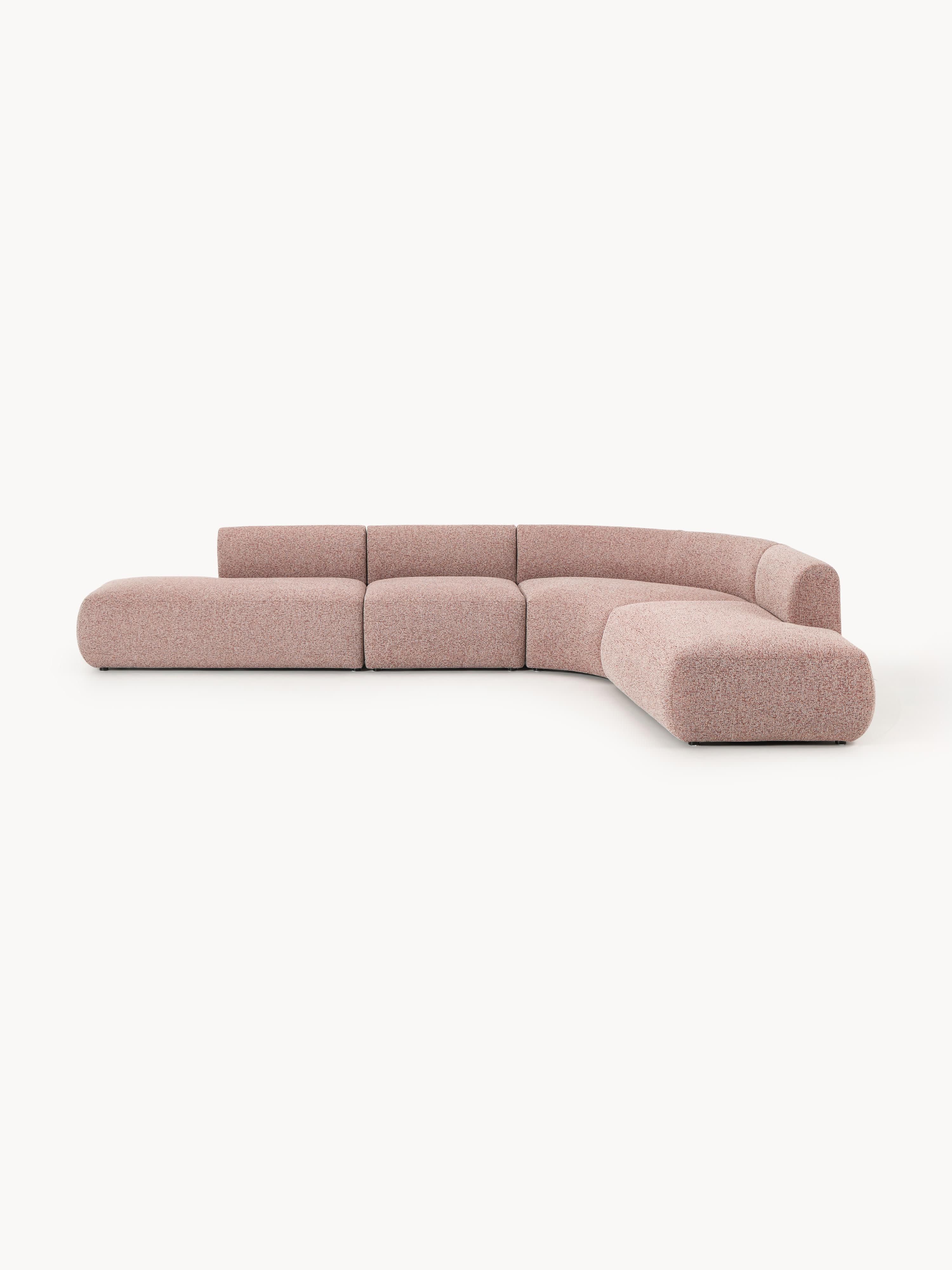 Modulaire bouclé hoekbank Sofia (4-zits)