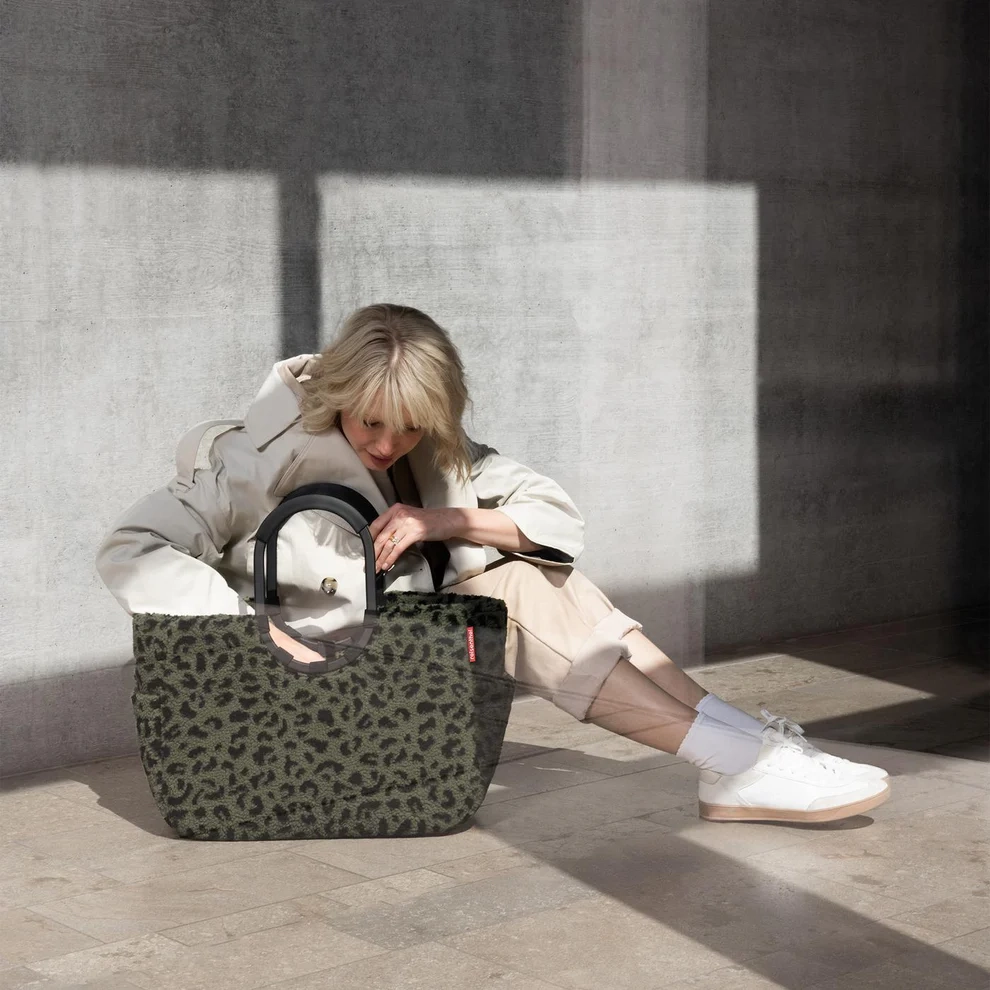 (25l) Loopshopper L Einkaufskorb Shopping Einkaufstasche (OR5055) - Teddy Leo Olive