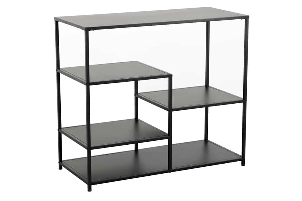 Industrial Regal DURA STEEL 90cm schwarz Metall Konsole