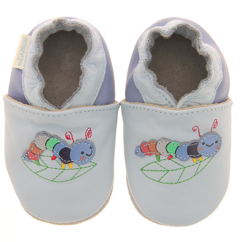 Robeez Robeez Chaussons Krunchy Bleu Clair