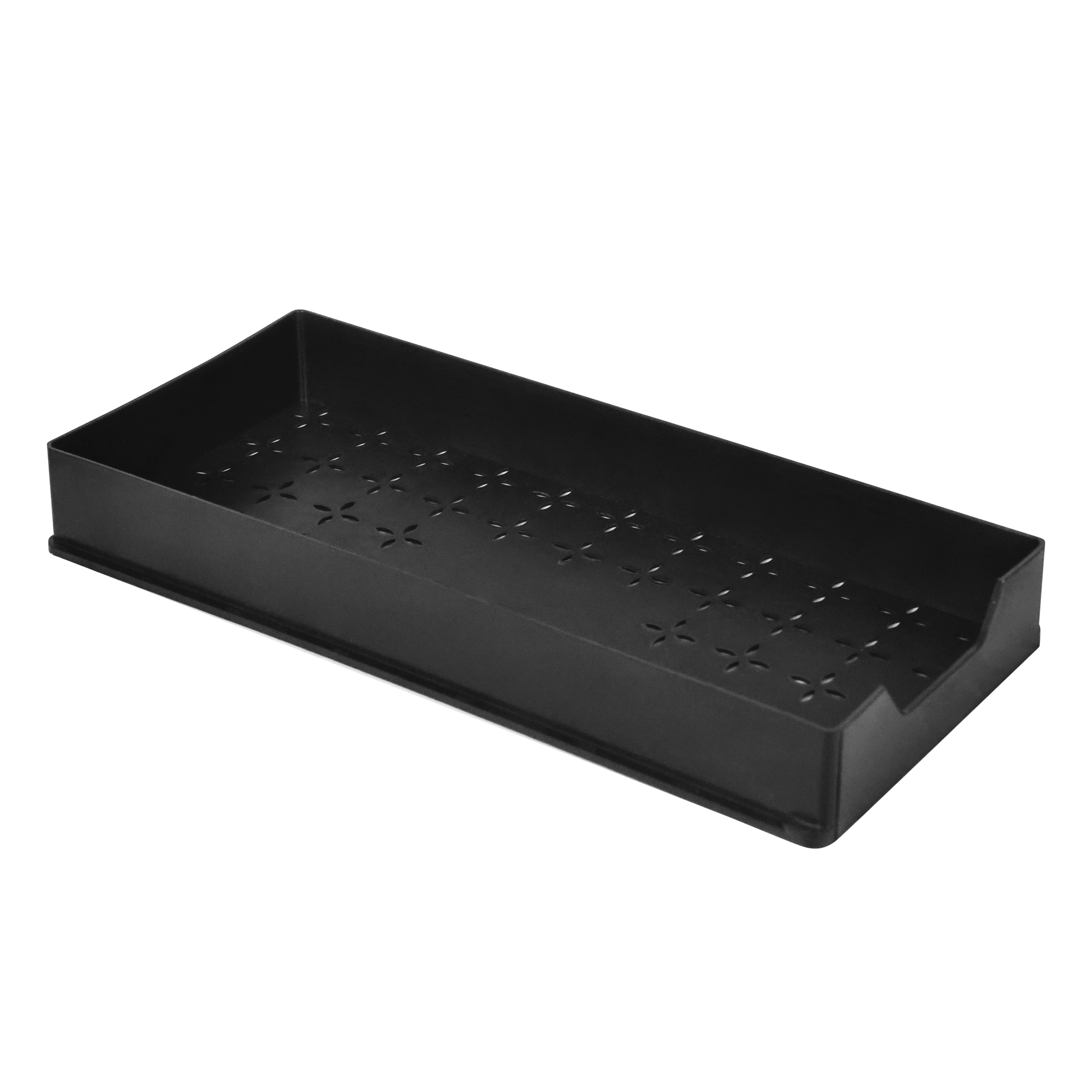 Schrank-Organizer Küche 2 Etagen 39 x 21 x 36 cm schwarz