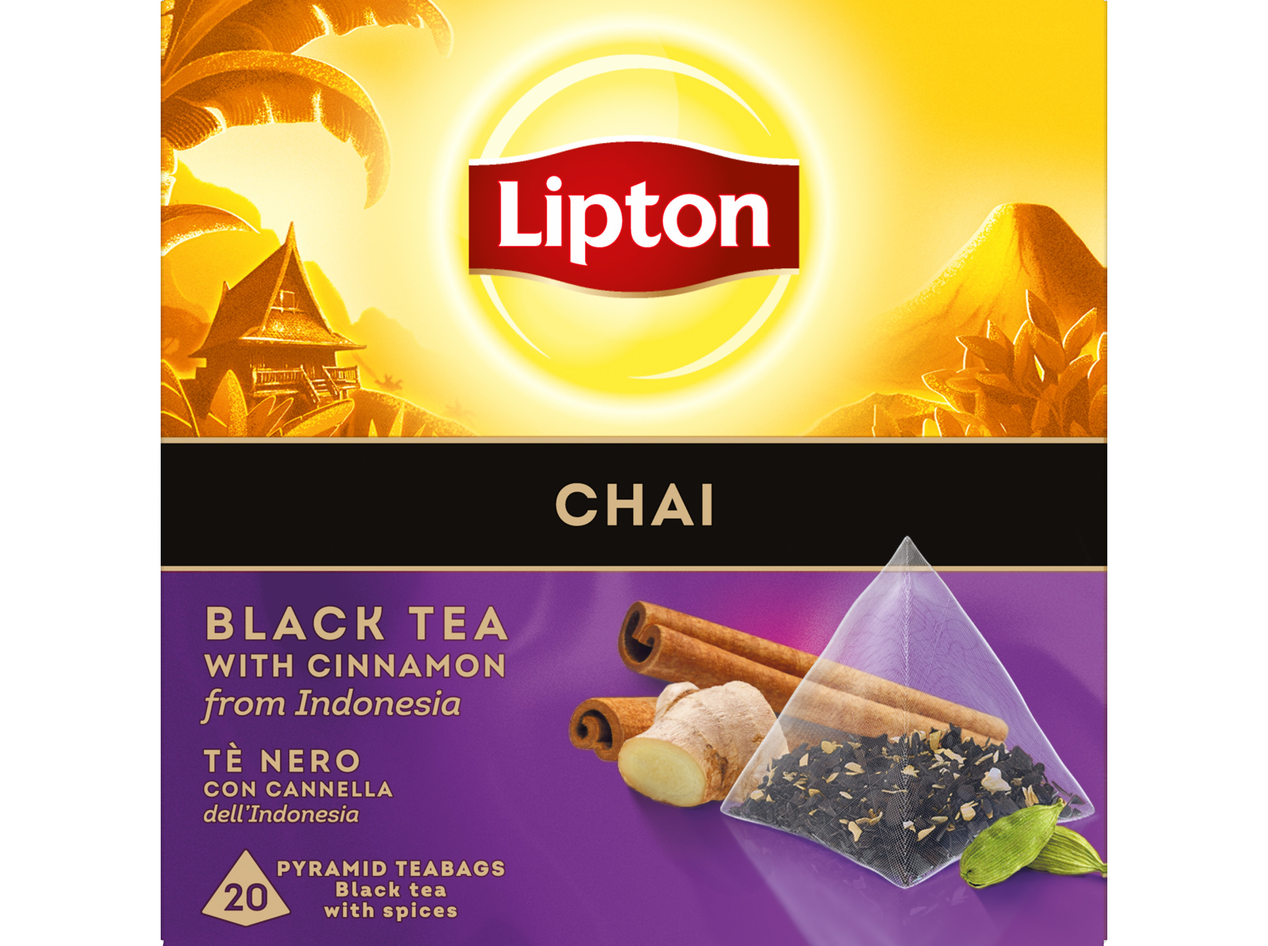 CHÁ PRETO LIPTON CHAI 20 SAQ