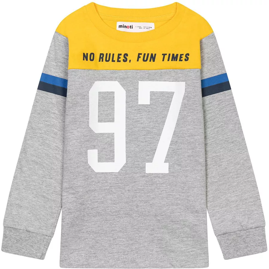 MINOTI Longsleeve GrauGelbBlau