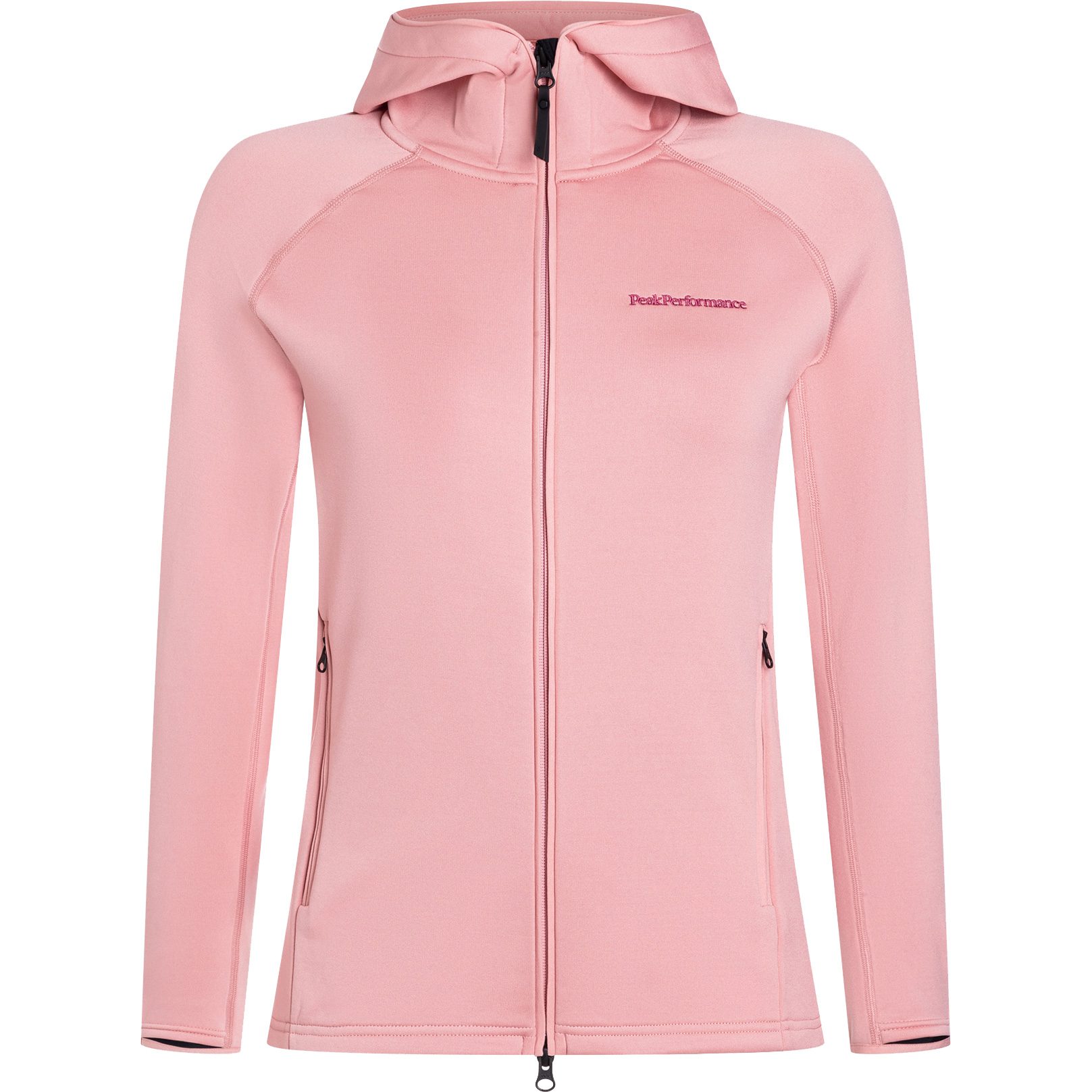 Peak Performance Chill Light Zip Hood Midlayer-Jacke Damen warm blush