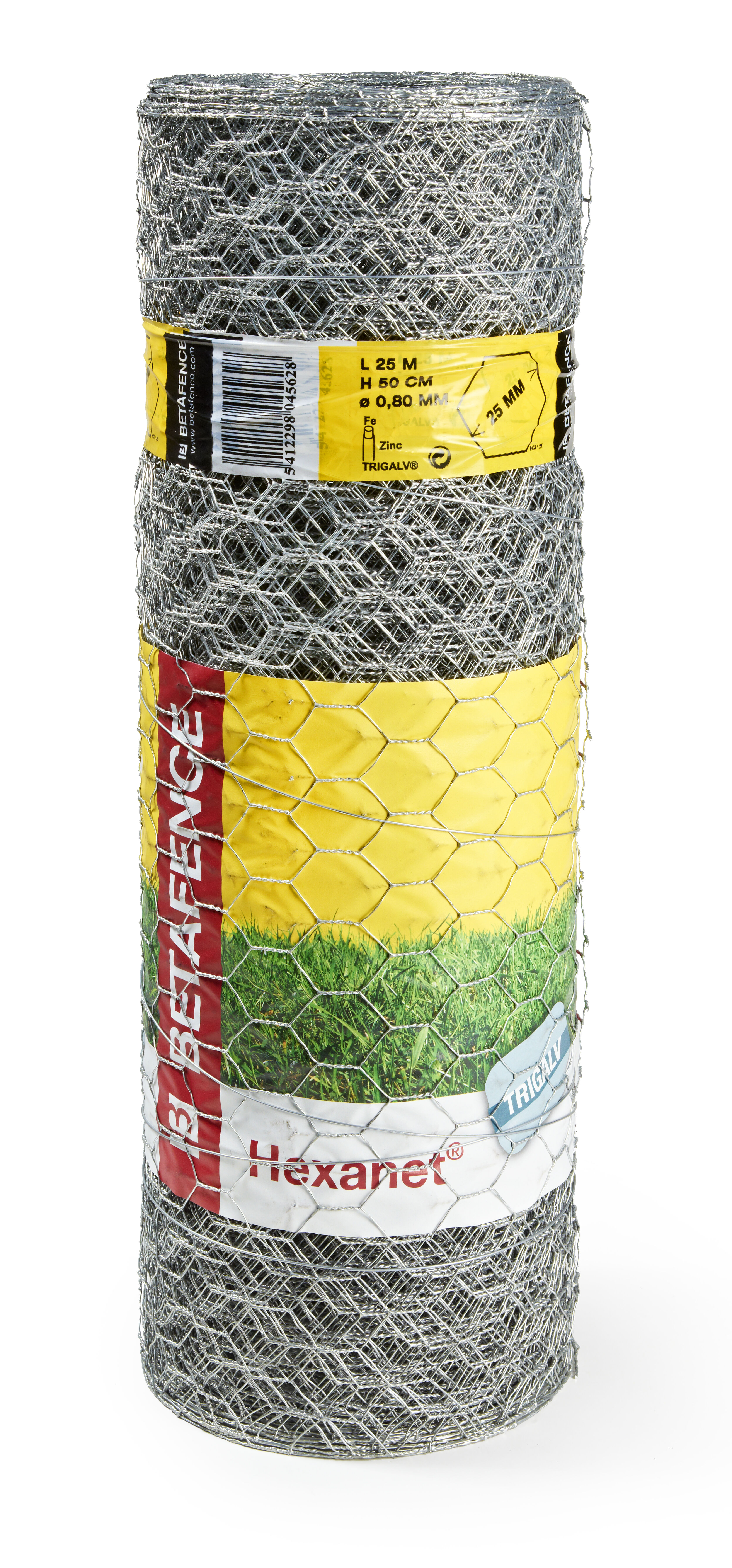 Betafence - Hexanet Trigalv - Zeskantig vlechtwerk gaas - Verzinkt - 100 cm - 103x100x5000 cm - 500 cm
