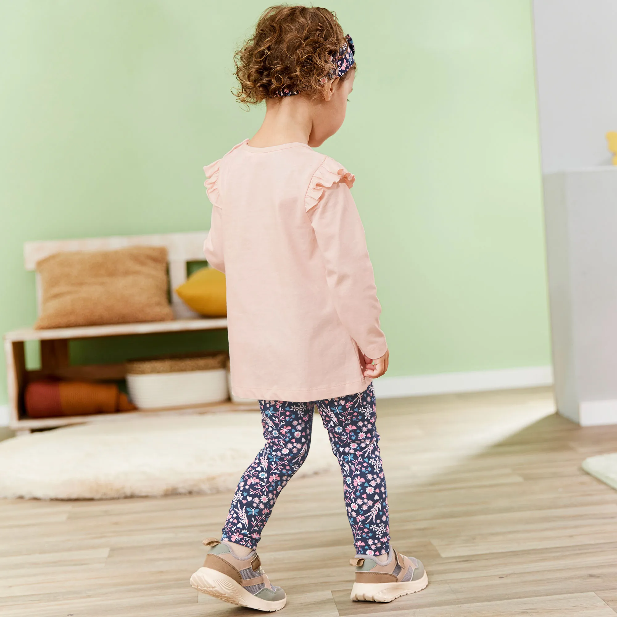 Baby-Mädchen-Set mit Haarband, 3-teilig
