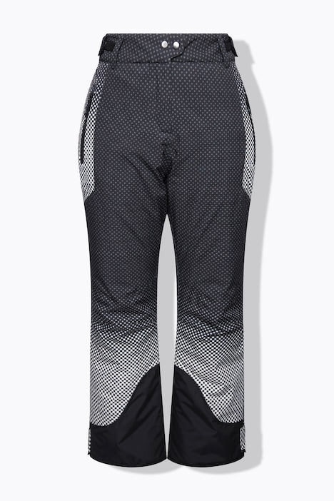 Skihose, wasserdicht, Punkte, Klettriegel, Schneefang