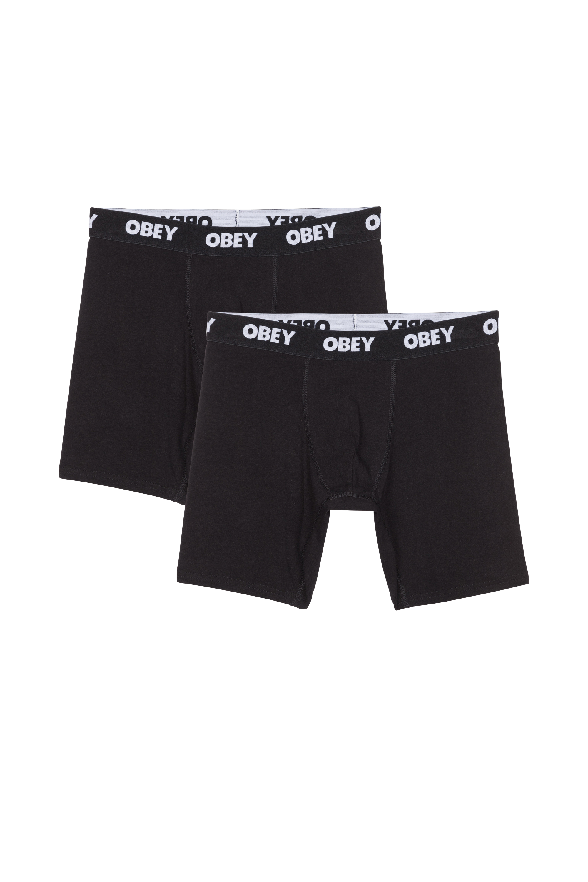OBEY Lot de 2 boxers ESTABLISHED WORK 2 PACK Noir