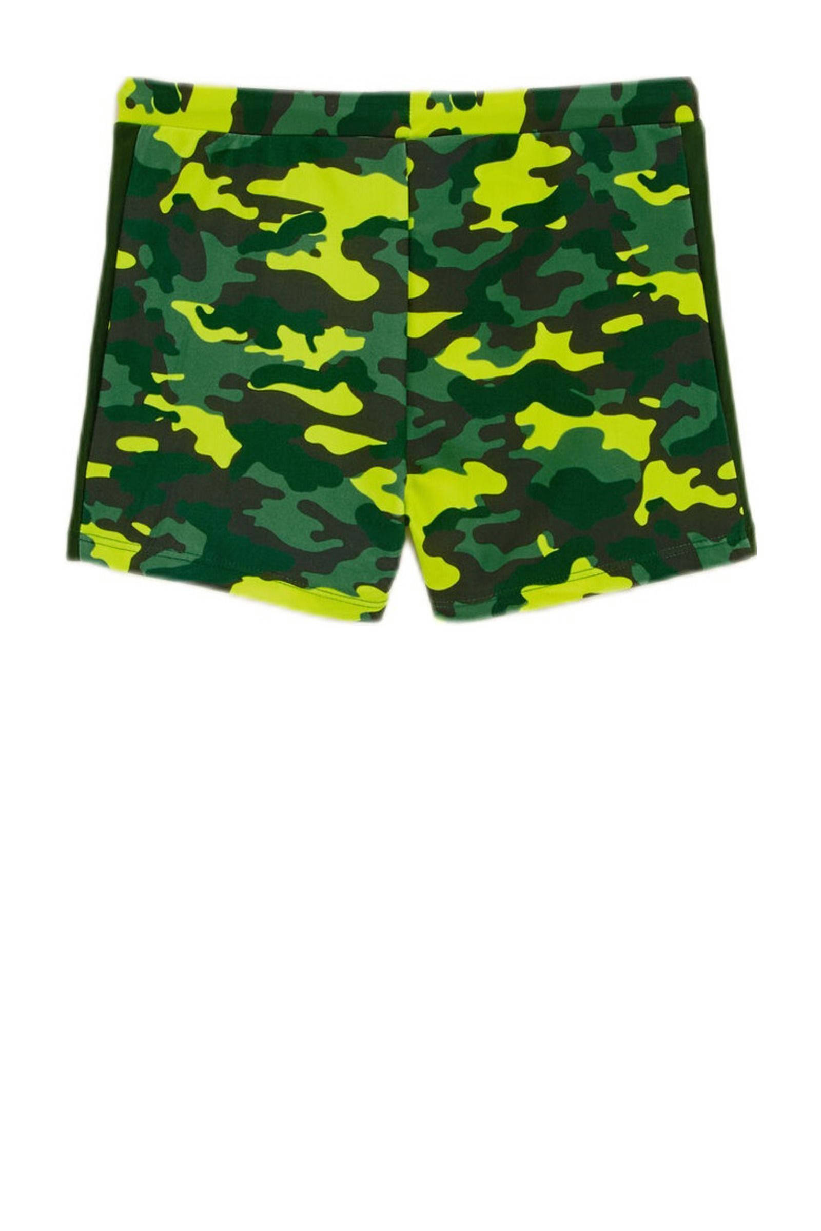 WE Fashion zwemboxer groen/geel