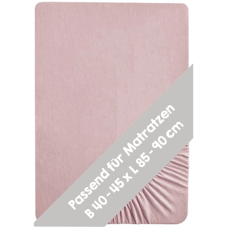 roba Spannbettlaken Jersey Lil Planet rosa 40x90 cm 45x90 cm