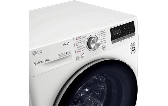 LG Waschmaschine »F4WV708P1E, Links« 8 kg 1300 U/min