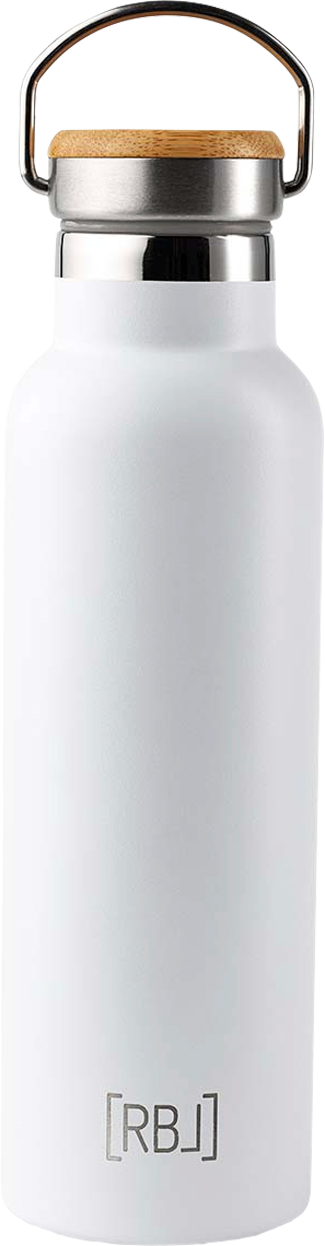 Rebel Outdoor Isolierflasche aus Edelstahl 600 ml weiß