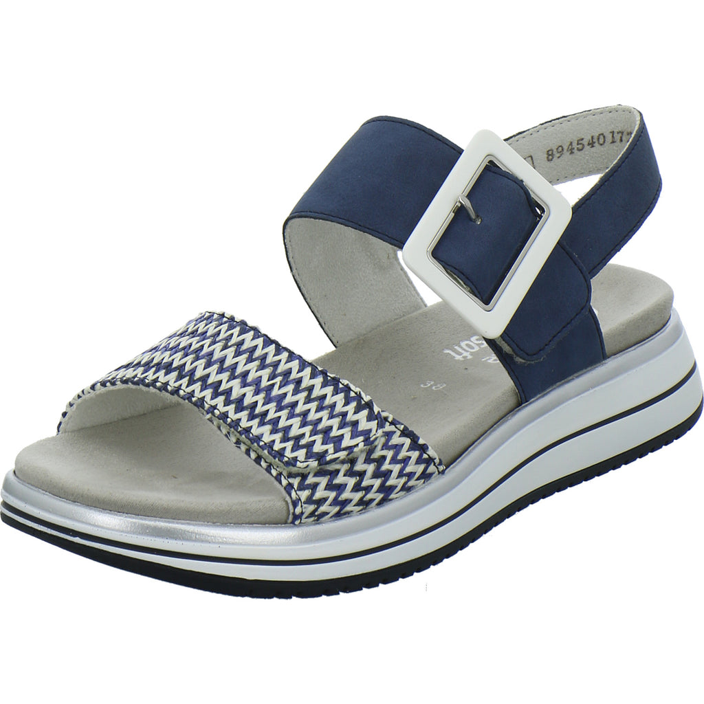 Remonte Sandaletten Damen Blau-kombi