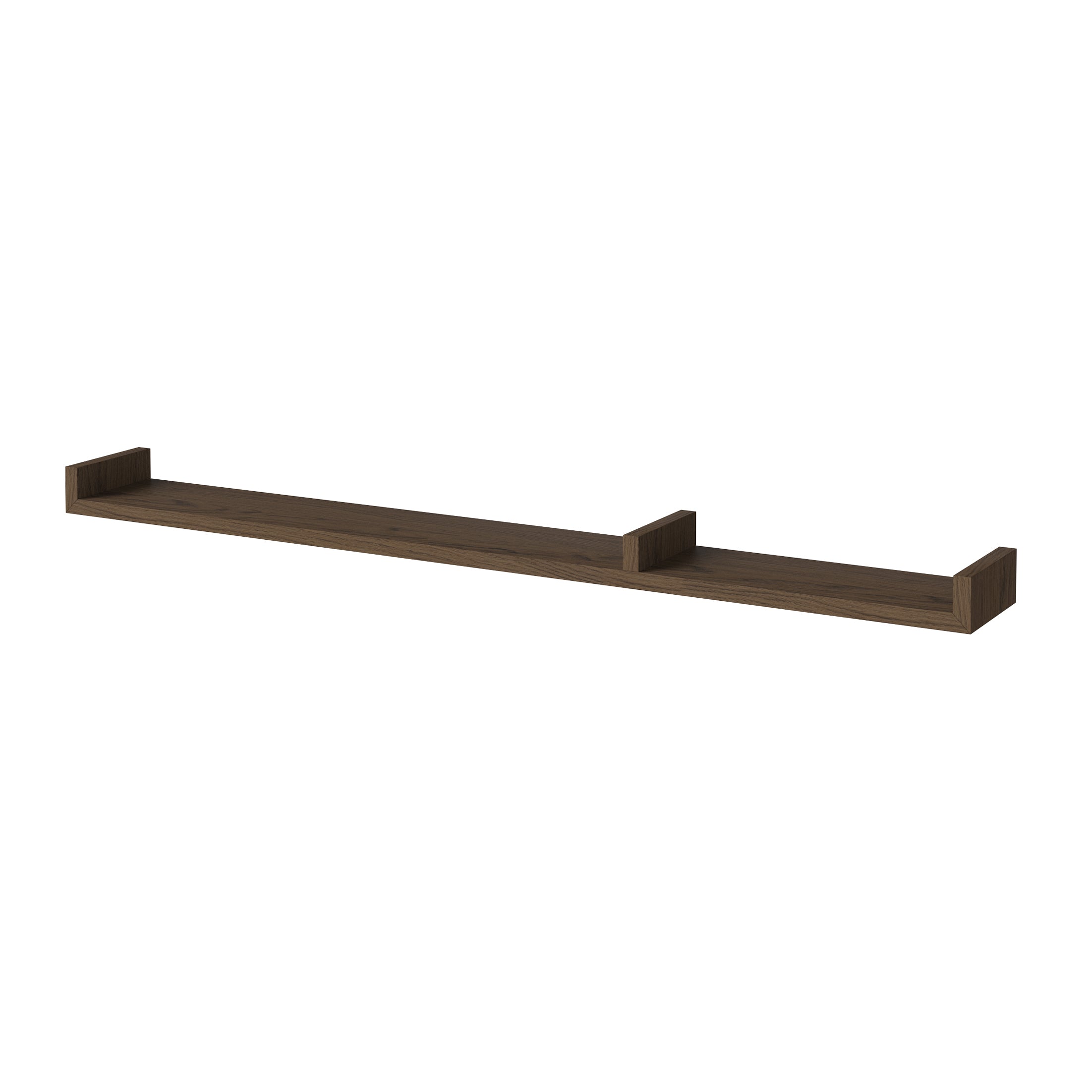 Bolia Display Wandplank B 120 cm - Asymmetrisch Rechts - Donker Eiken