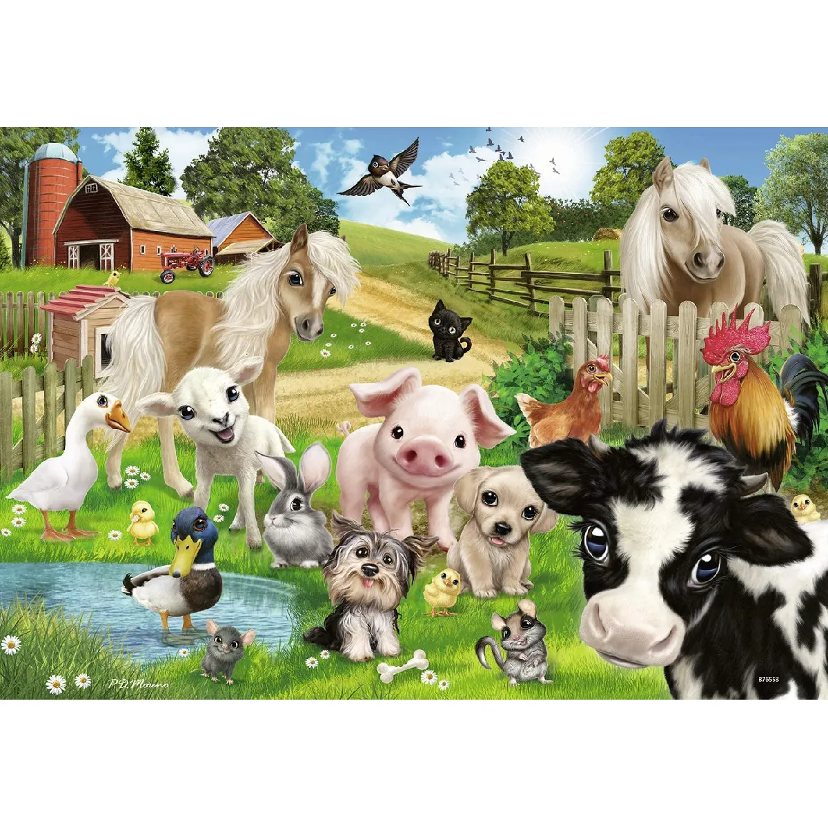 Puzzle 2 x 24 pièces - Animal Club