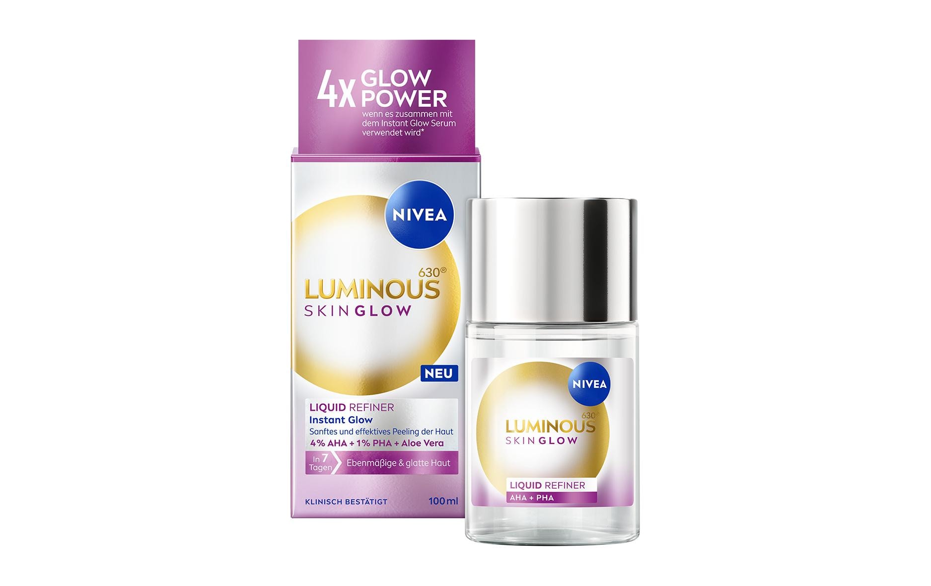 Luminous630 Skin Glow Liquid Refiner 100 mlSanftes Leave-on-Peeling für einen strahlenden Teint