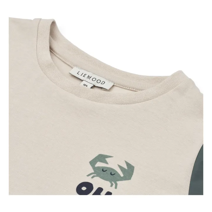 Liewood T-shirt Apia Crabe Bébé | Ecru