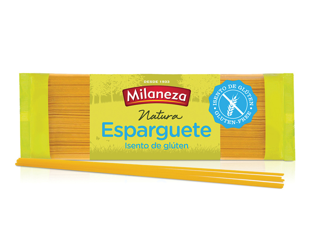 MASSA MILANEZA ESPARGUETE SEM GLÚTEN 500G