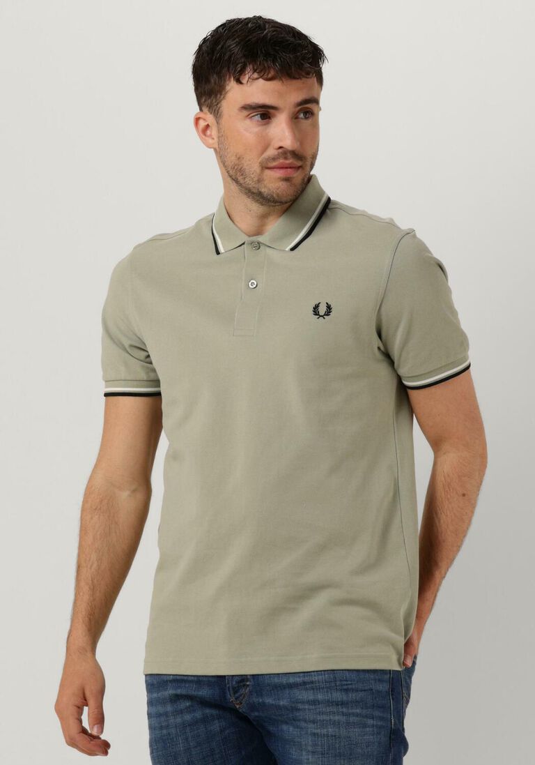 FRED PERRY groene fred perry polo twin tipped fred perry shirt