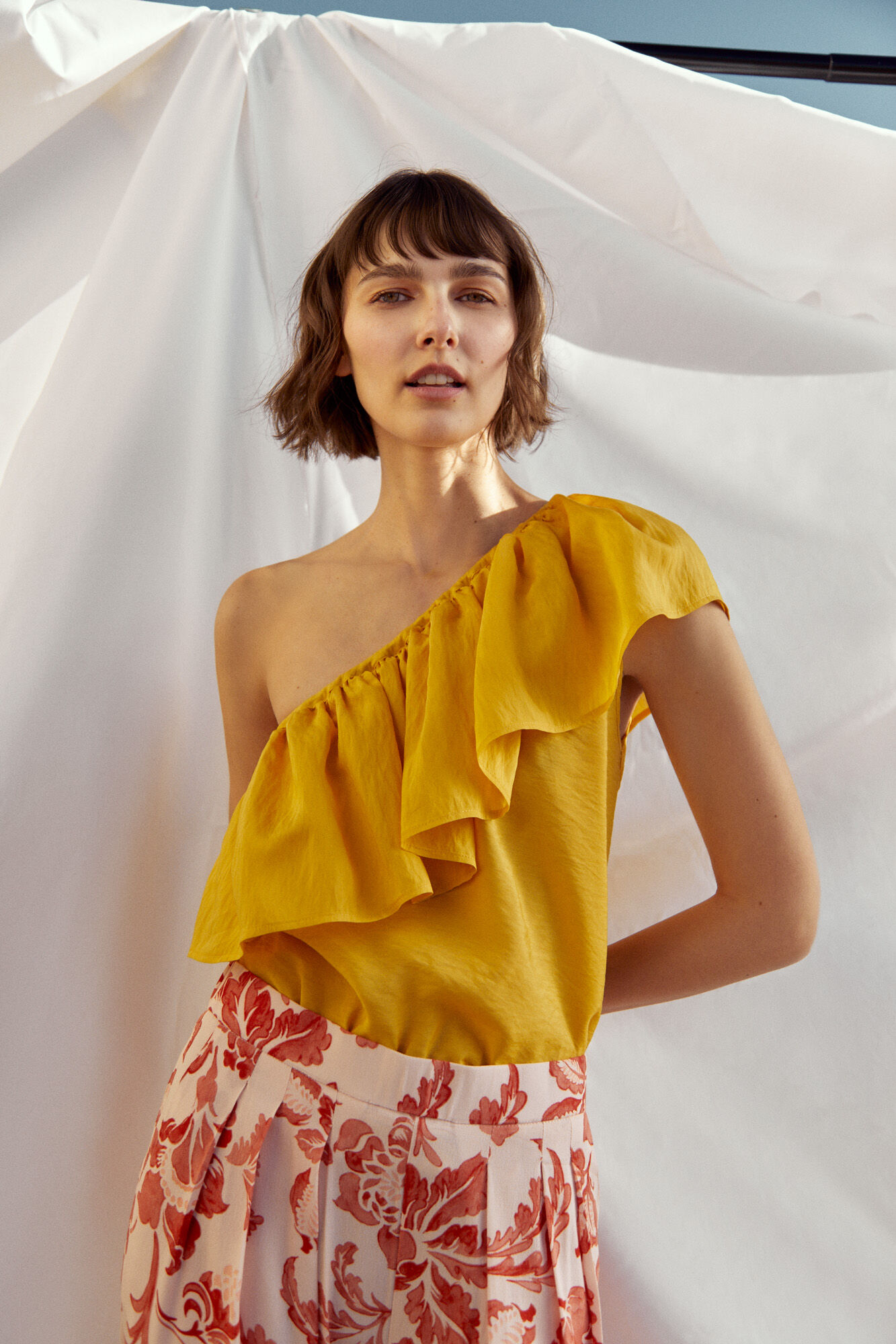 Blusa com babados - Dourada