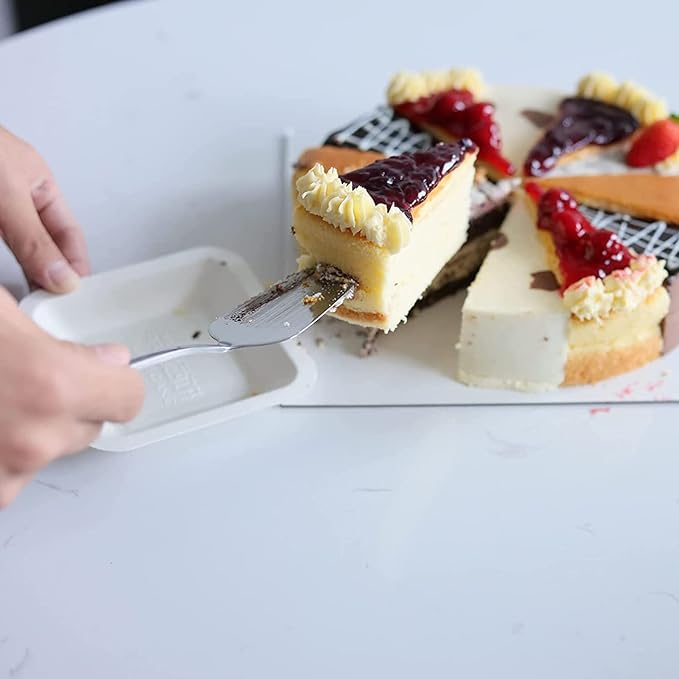 Edelstahl Torten Heber Kuchen Schaufel mit gezackter Schneide Kante - Violett