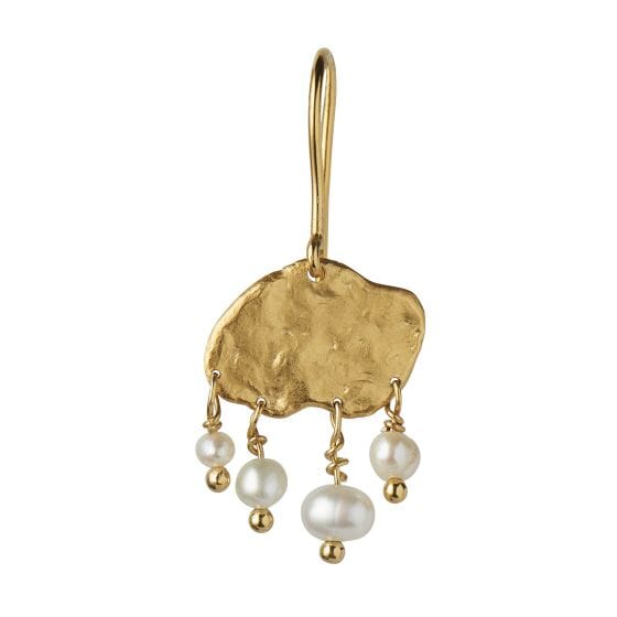 Stine A Big Goldenen Splash Earring – Elegant Pearls
