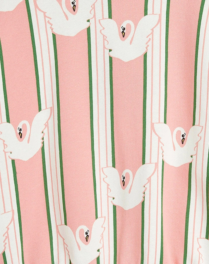 Sweatshirt SWAN STRIPE in rosa