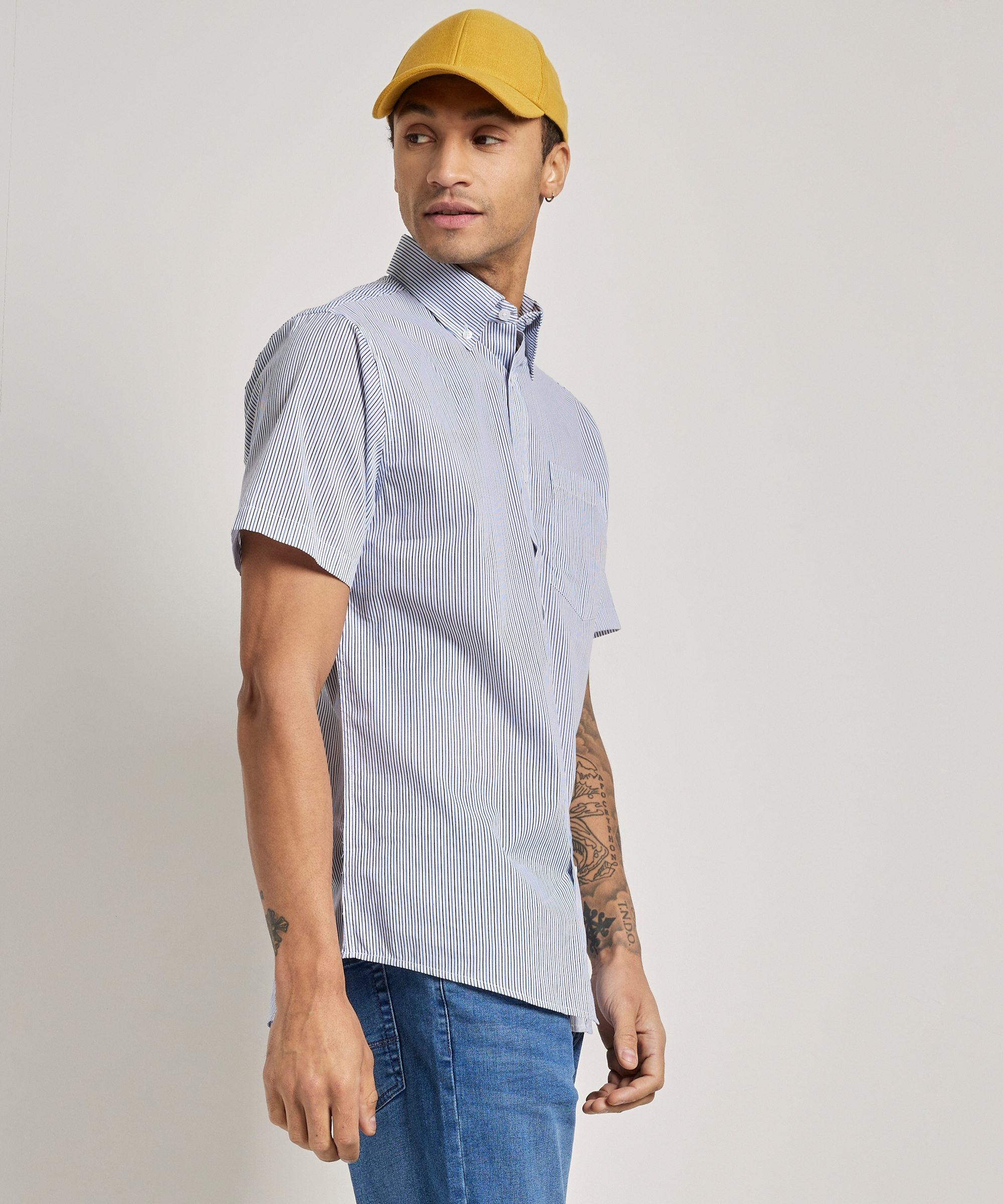 overhemd met gestreepte print