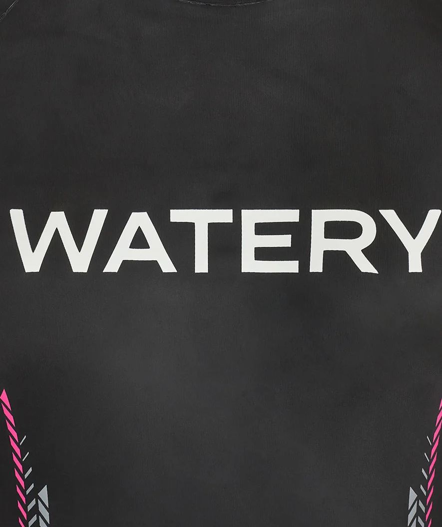 Watery våddragt til damer - Calder Rapid - Sort/pink