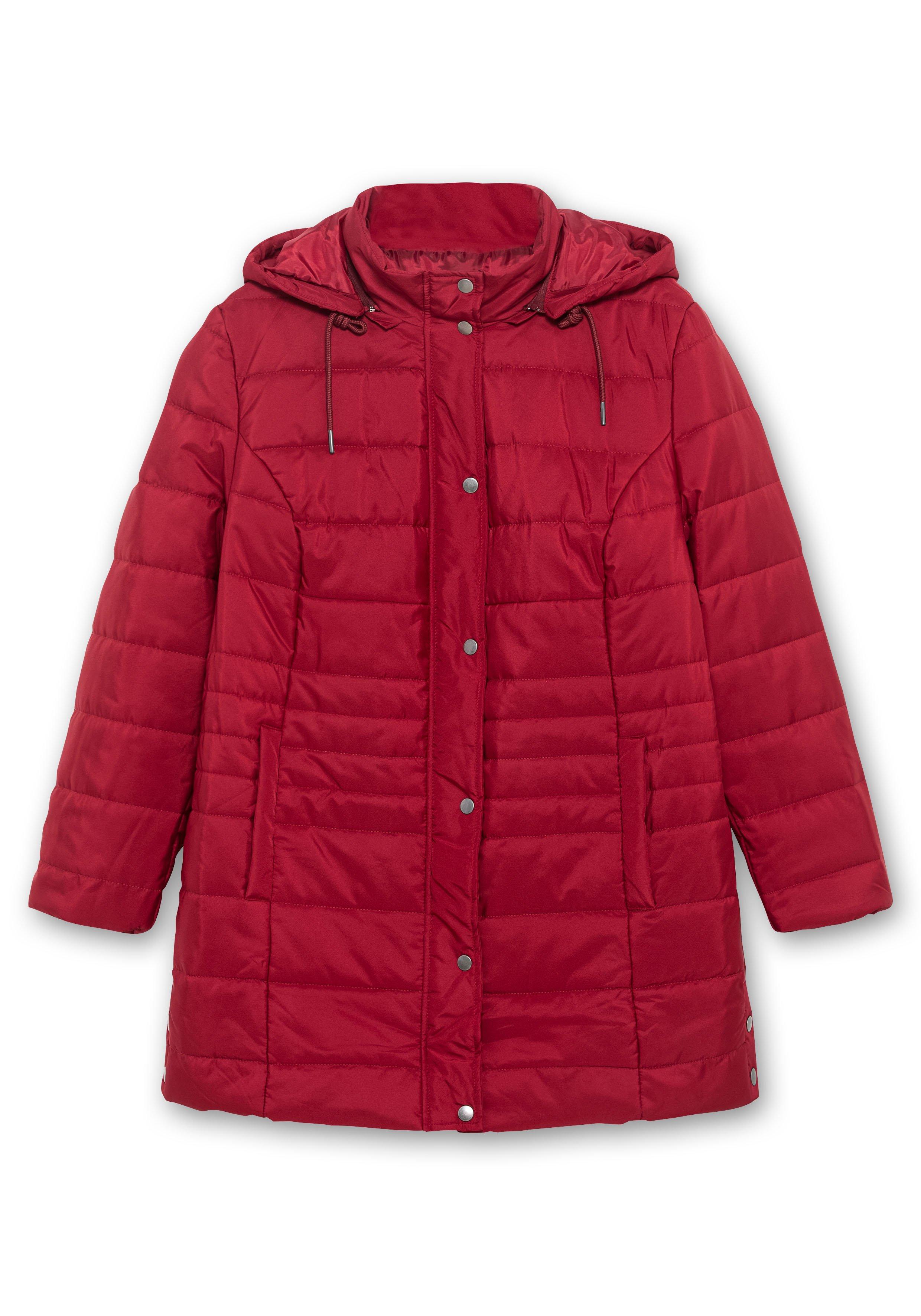 Warm wattierte Steppjacke mit Kapuze