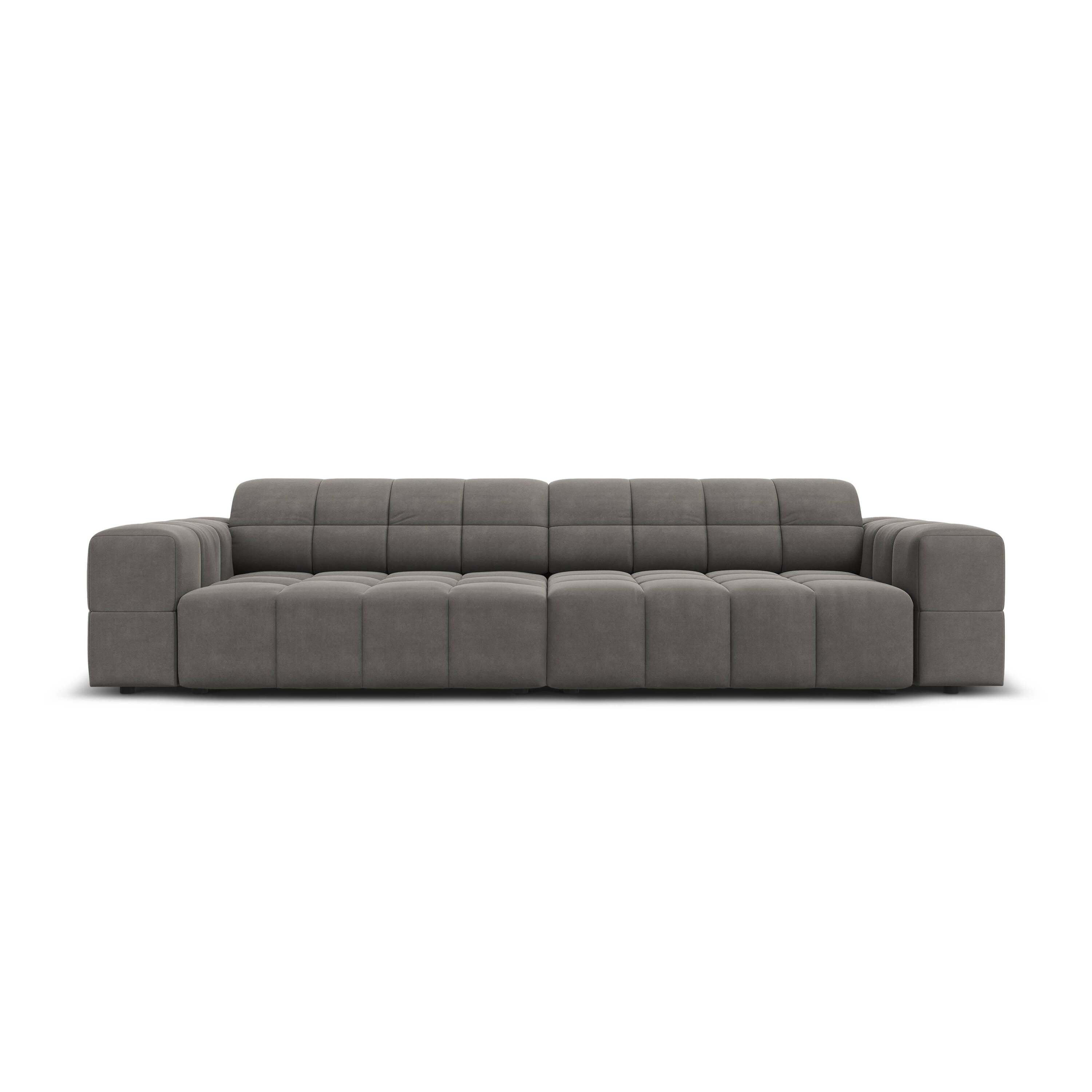 Cosmopolitan Design Chicago 4-zitsbank - Velvet - Donkergrijs