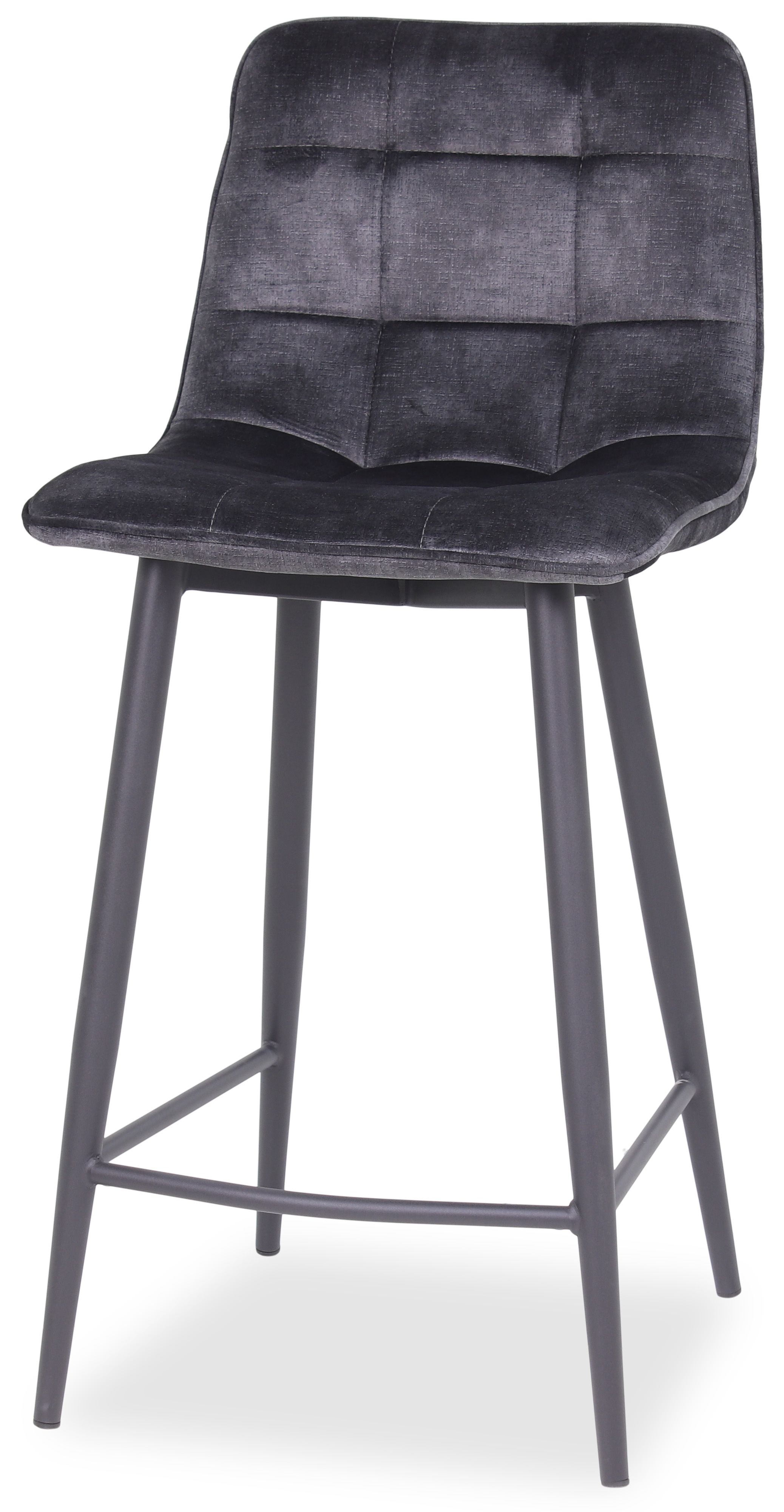 Barkruk - antraciet velvet Alford B45 x D48 x H94 cm
