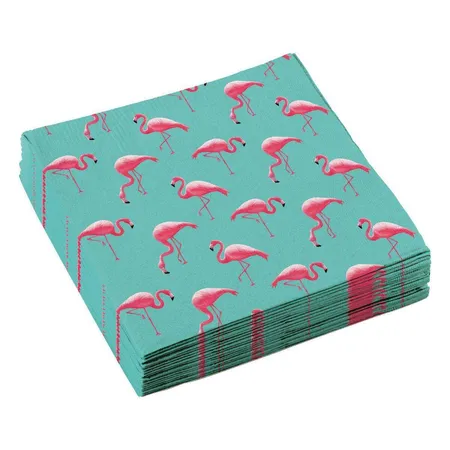 amscan 20 Servietten Flamingo Paradise 33x33cm