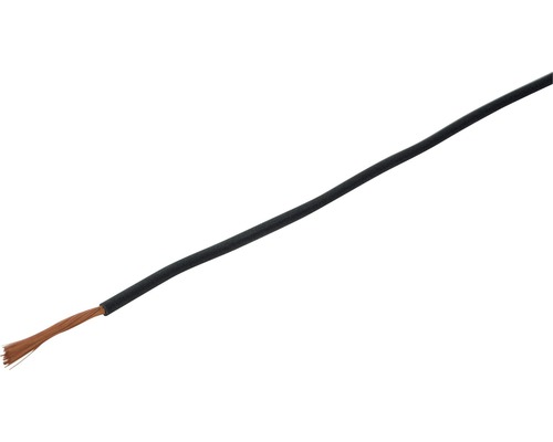 H07 VK 1x6 mm² zwarte enkeladerige kabel, verkocht per meter
