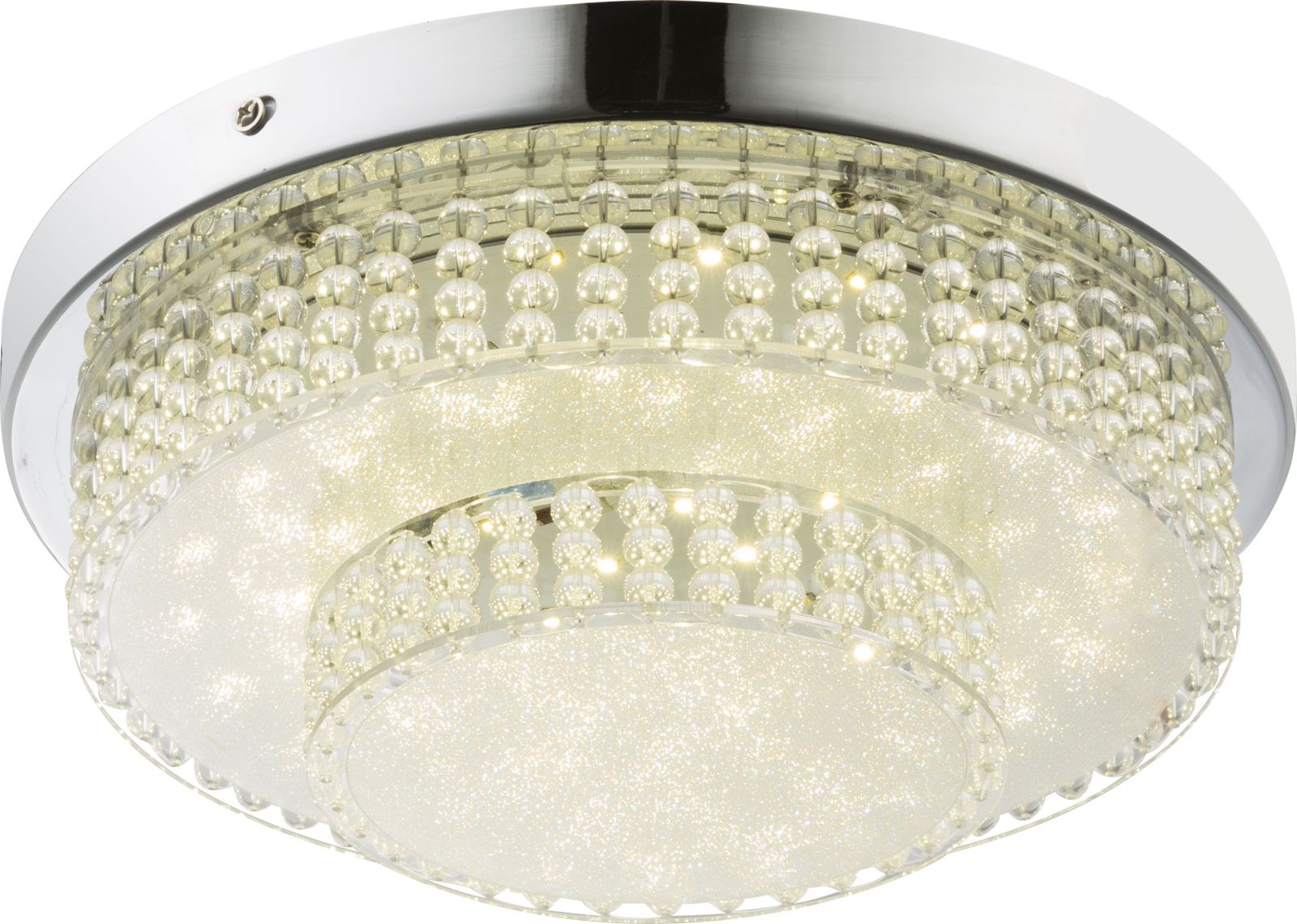 LED-Deckenleuchte - chrom - Ø 28 cm