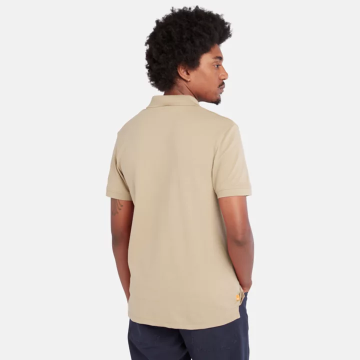 Polo stretch Merrymeeting River pour homme en beige