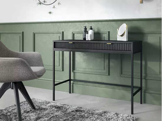 Console avec 2 tiroirs - Noir - LIOUBA de Pascal MORABITO