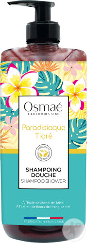 Osmaé Shampoing Douche Paradisiaque Tiaré Flacon Pompe 1l