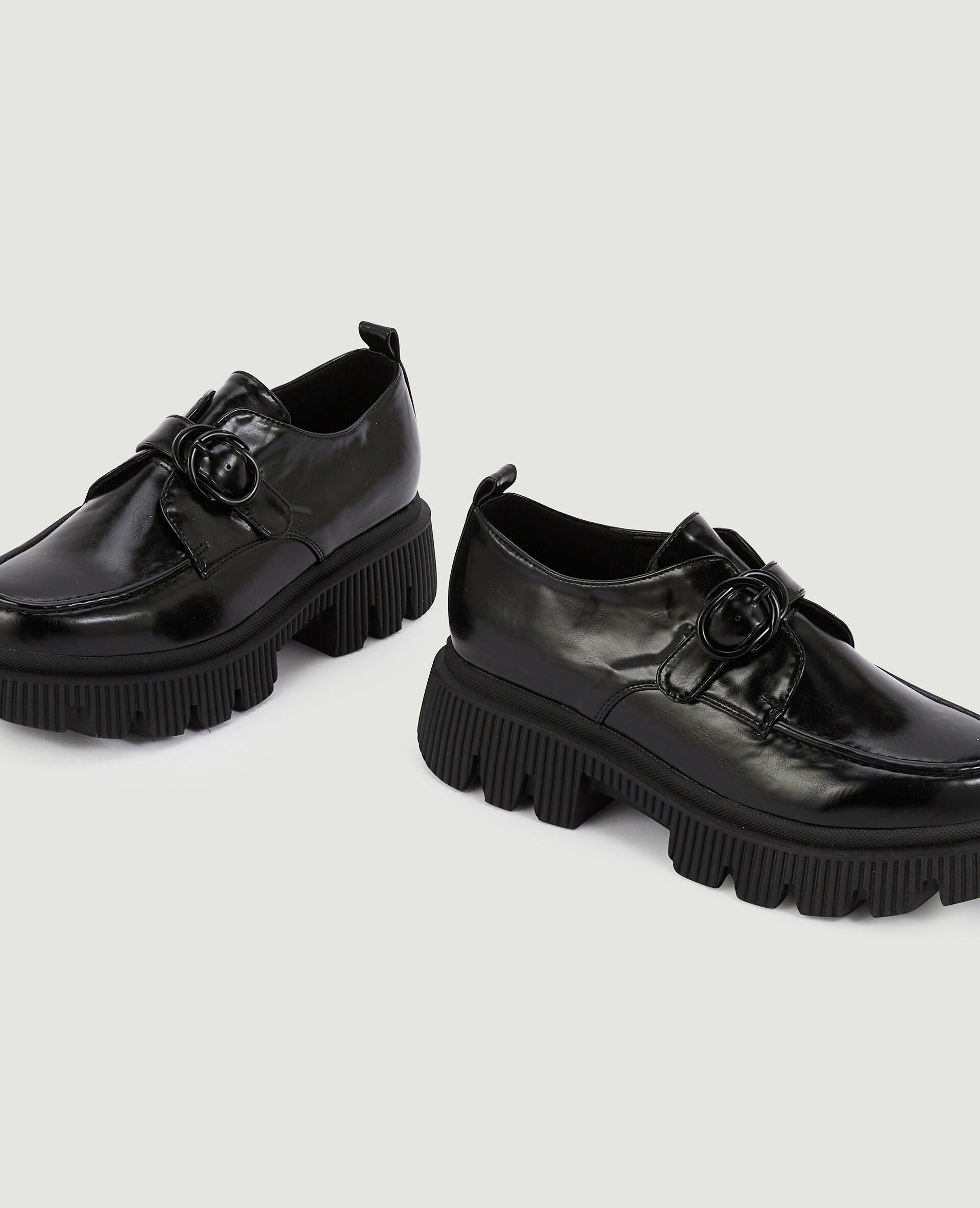 Mocassins avec boucle semelles crunchy - Noir