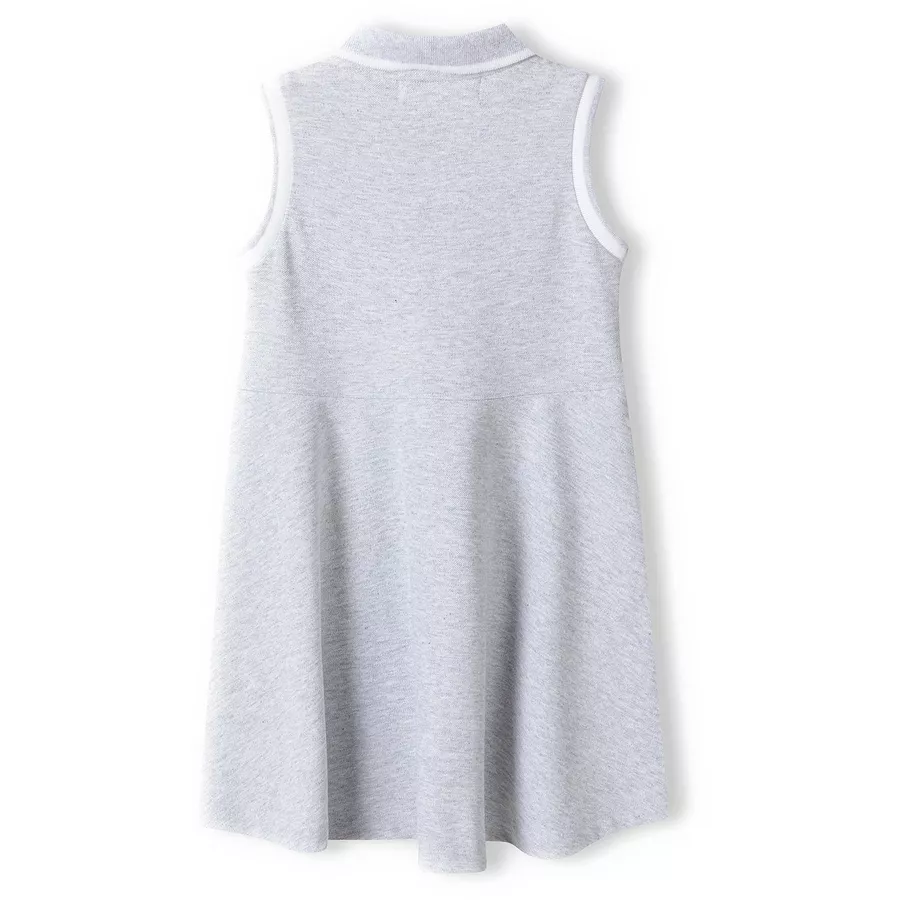MINOTI Polokleid Grau Meliert