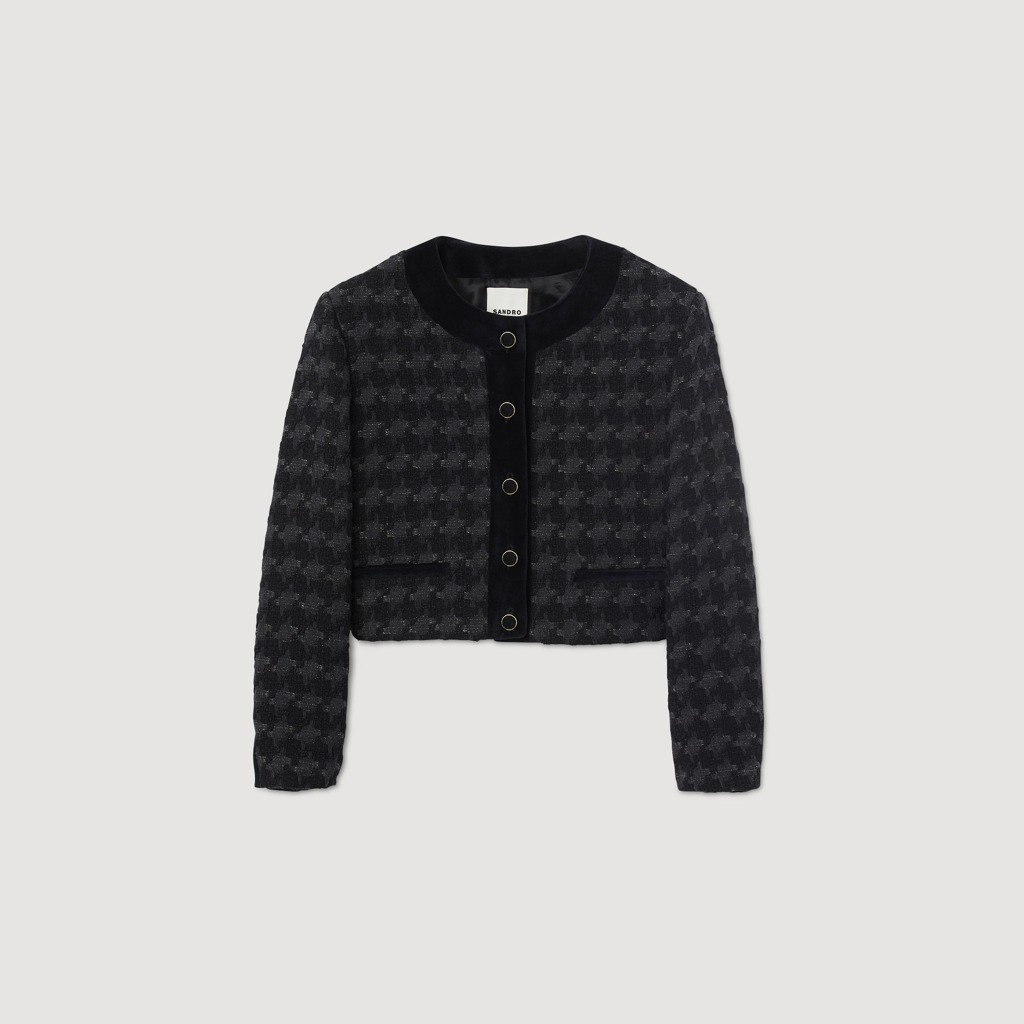 Veste courte en tweed