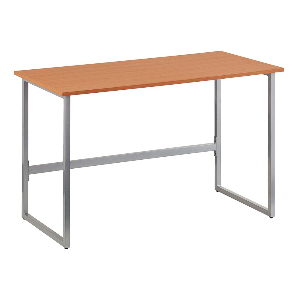 Schreibtisch WORKSPACE LIGHT Melaminharzbeschichtete Spanplatte, Gestell pulverbeschichteter Stahl hjh OFFICE